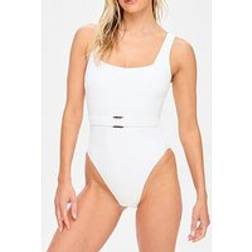 KBX KBX Swim Crinkle Swimsuit - White