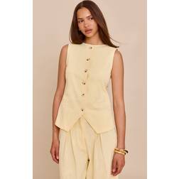 PrettyLittleThing Tailored Waistcoat - Yellow