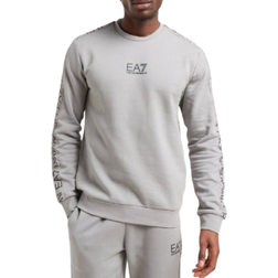 Emporio Armani Central Tape Crew Tracksuit - Grey