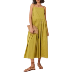 ASOS DESIGN Drop Waist Maxi Dress - Olive