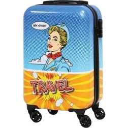 Excellent Travel Suitcase 53cm - Blue/Orange/Yellow