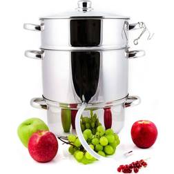 Grafner XXL Dampfentsafter Silber