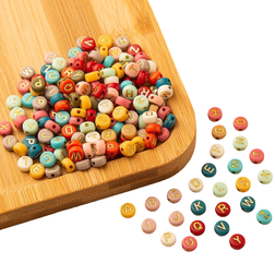 Shein 200pcs Random Color Letter Detail Bead