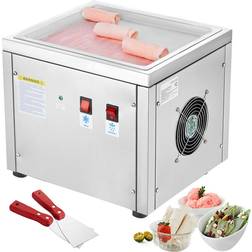 VEVOR fried ice cream roll machine, 11" x 9.5" stir-fried ice cream pan, stainle