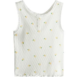 H&M Pointelle Cotton Vest Top - White