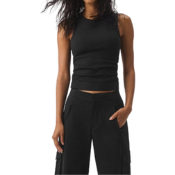 Alo Ribbed En Pointe Tank Top - Black