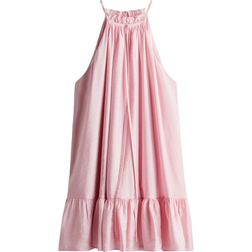 H&M Frill-Detail Sleeveless Dress - Pink