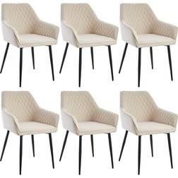 Ebern Designs Esszimmerstuhl-Set Mumtaj Aus Samt Esszimmerstuhl 82cm 6Stk.