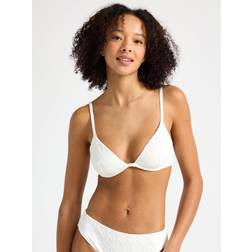 Lindex Unpadded Bikini Bra With Embroidery