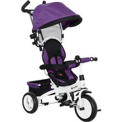 Homcom 6 in 1 Kids Trike with Parent Handle Purple