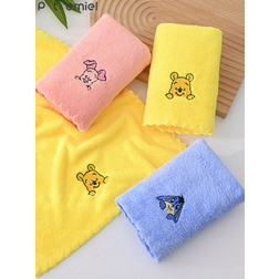 Disney Winnie Pooh Bear Rectangular Cartoon Soft Guest Towel Multicolour (35x20cm)