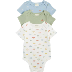 First Impressions Baby Boys Travel Cotton Bodysuits, Pack, Created for Macy's Angel White (Newborn)