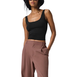 Alo Sheer Glow Tank Top - Black