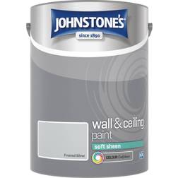 Johnstone's Soft Sheen Wall Paint Frosted Silver 5L
