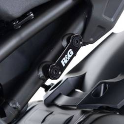 R&G Motorcycle Rear Footrest Blanking Plate - Black