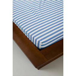 Jotex Kayo Bed Sheet White, Blue (200x120cm)