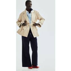 H&M Kort Trenchcoat I Twill - Beige