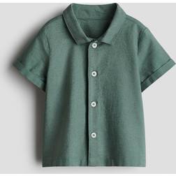 H&M Linen Blend Shirt - Green
