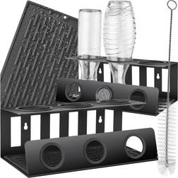 tectake Bottle Holder With Drip Tray Wine Rack