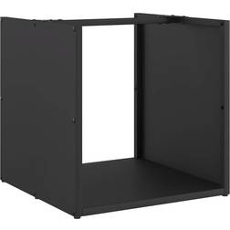 vidaXL Vedställ Svart 40 x 40 x 40 cm Kallvalsat Stål