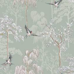 World of Wallpaper Japansk Trädgård Inspirerad Tapet 946102