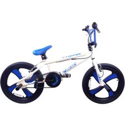XN BMX Freestyle Stunt Bike 20 Inch White and Blue Unisex