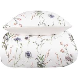 Borg Living Vändbar Design 140x220 cm Corn Flower Vit Påslakan (220x140cm)