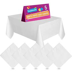 SOL 5pk White Paper Table Covers 90x90cm