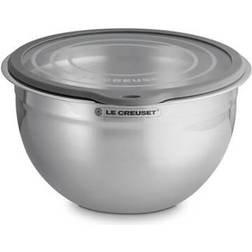 Le Creuset Blandingsskål Med Glaslock 27 cm Silverfärgad Bunke