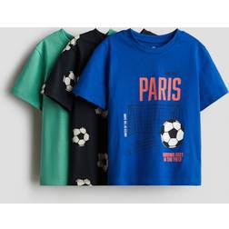 H&M Painokuvallisia T-paitoja - Sininen