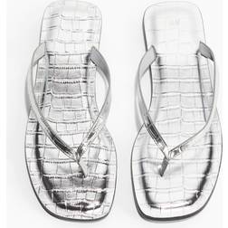 H&M Dam - Silver Flip-Flops - Silver
