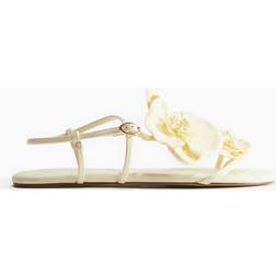 H&M Appliquéd Strappy Sandals - Yellow