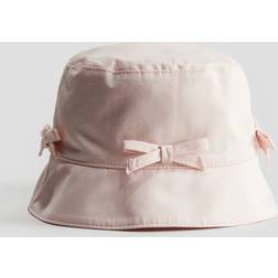 H&M Fiskarhatt I Twill Med Tryck - Ljusrosa