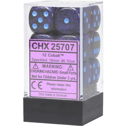 Chessex Speckled Cobalt 16mm D6 12 Dice Block