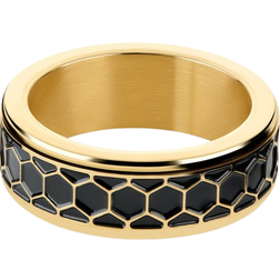 Seizmont Enthumema Honeycomb Antistress Ring - Gold/Black