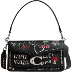 Coach Tabby Shoulder Bag 26 With Sketch Print - Silver/Black