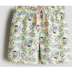 H&M Boys Printed Swim Shorts - Yellow