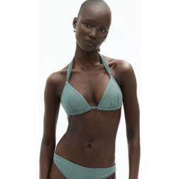 H&M Trekantsbikini-Bh Med Push Up - Dimgrön