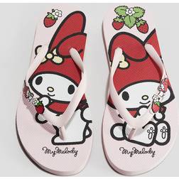 H&M Girls Printed Flip-Flops - Pink