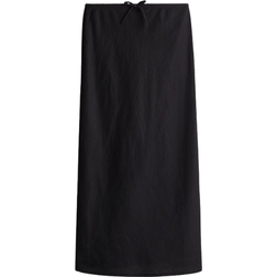 H&M Sort Nederdel I Hørblanding - Size 146