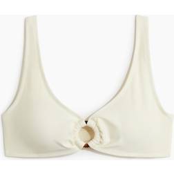 H&M Dame Vatteret Bikinitop - Hvid