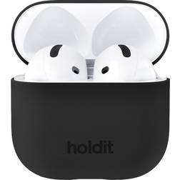 Holdit Silicone Case for AirPods 4 Black