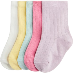 H&M Strikkede Strømper 5-pak - Lilla