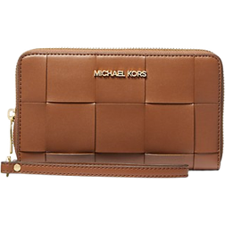 Michael Kors Large Woven Smartphone Wristlet - Luggage