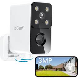 ieGeek 2K Security Camera Outdoor Wireless with Pan Rotating