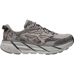 Hoka Elite Terrain System Clifton L Suede - Galactic Grey/Satellite Grey