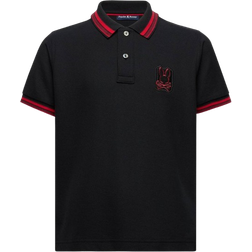 Psycho Bunny Kids Pierce Pique Polo - Black