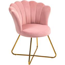 Homcom Lotus Pink Armchair 80cm