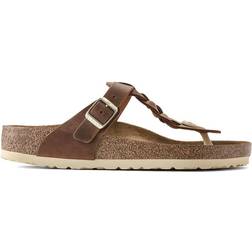 Birkenstock Gizeh Braided Oiled Leather - Cognac