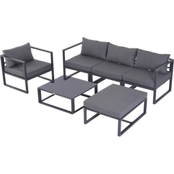 OutSunny 860-052 Outdoor Lounge Set, 1 Table incl. 1 Chairs & 1 Sofas